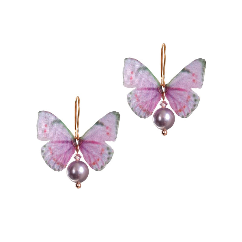 Butterfly Large Pearl Earrings