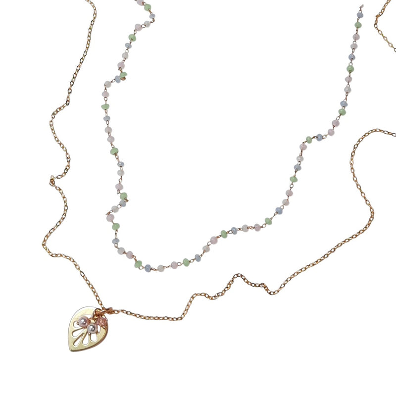 Art Deco and Mini opal Necklaces.