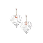 Large Filigree Leaf Earrings