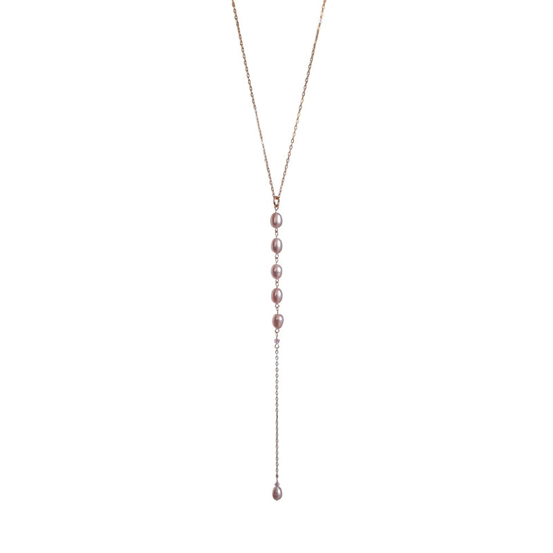 Freshwater Pearl Long drop Necklace.