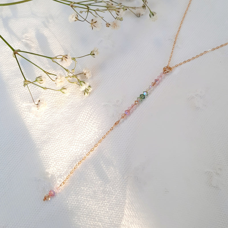 Mini Crystal Drop Necklace