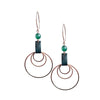 Upcycle Inner Tube Loop Earrings