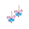 Butterfly Large Crystal Drop Earrings