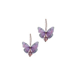 Butterfly Large Crystal Drop Earrings