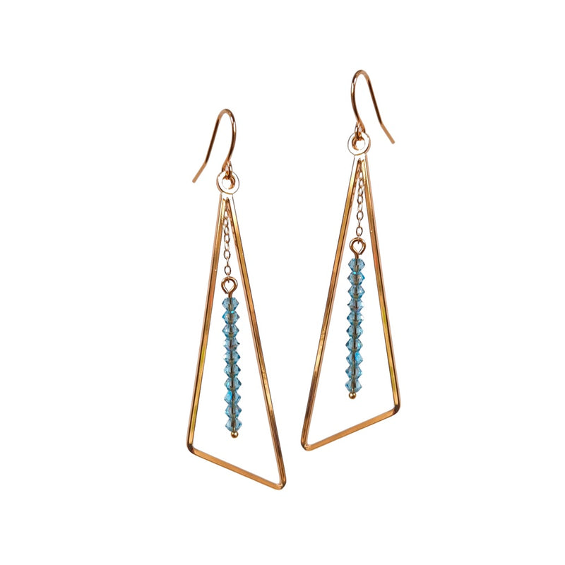 Triangle Dangle Earrings.