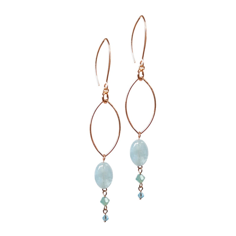 Amazonite Gemstone Drop Earrings