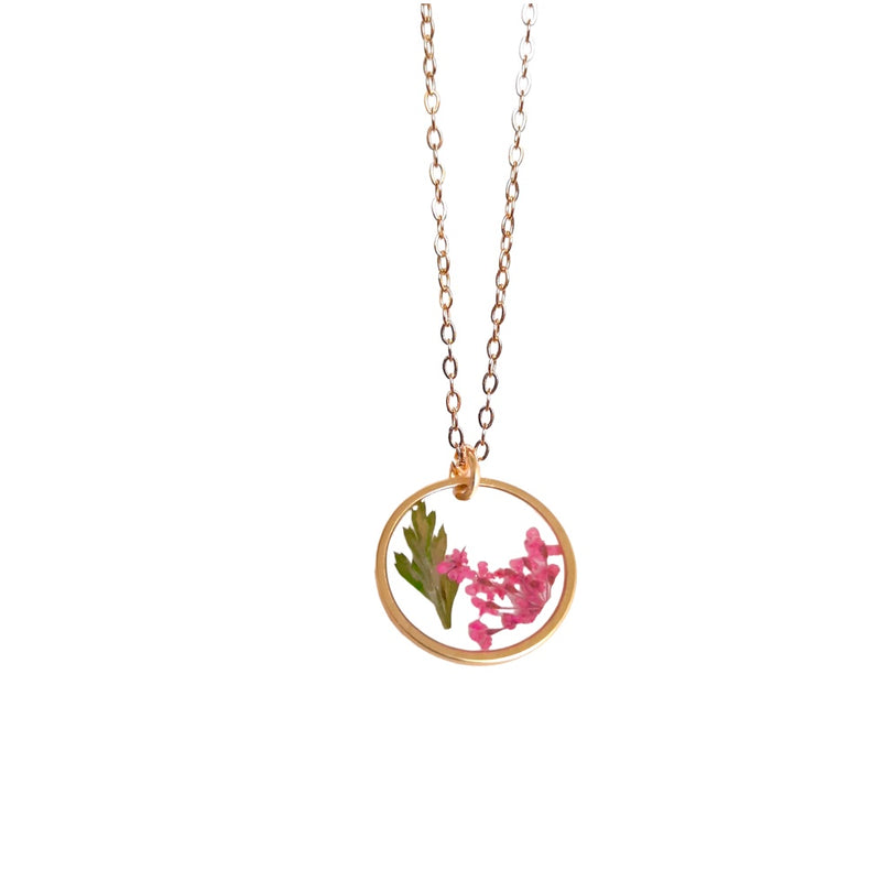 Pressed Flower Necklace