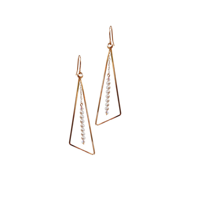 Triangle Dangle Earrings.
