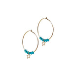 Crystal & Stars, Loop Earrings