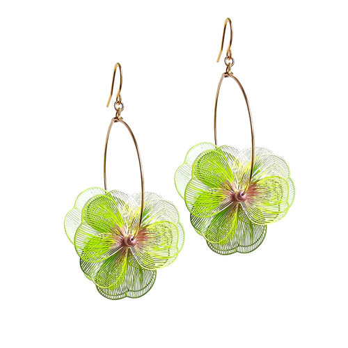 Wild Rose Loop Earrings