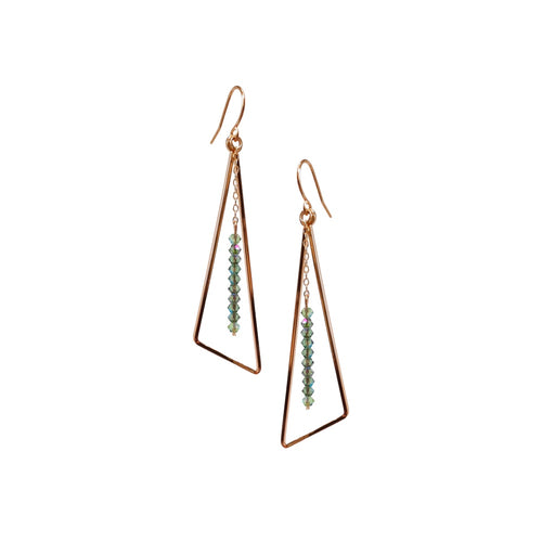 Triangle Dangle Earrings.