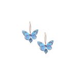 Butterfly Large Crystal Drop Earrings