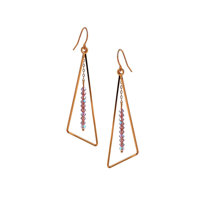 Triangle Dangle Earrings.