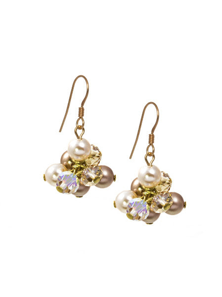 Midnight Maeve pearl & crystal earrings