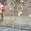 Cherry Leaf Long Drop Earrings
