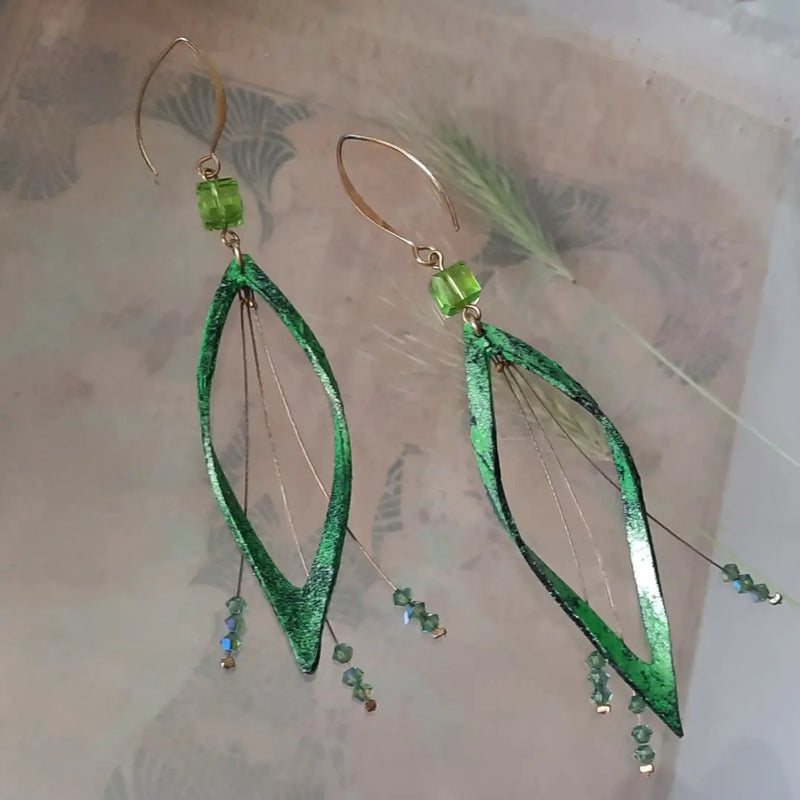 Upcycled Bicycle Inner Tyre Tube Earrings