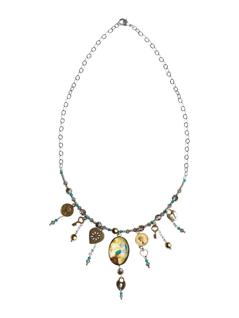 Peacock Vintage Necklace.