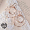 Mini Pearl Double Loop Earrings