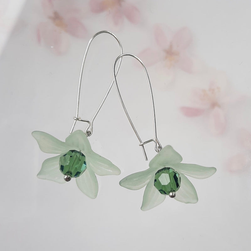 Full Flower Drop Earrings