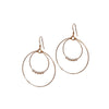 Mini Pearl Double Loop Earrings