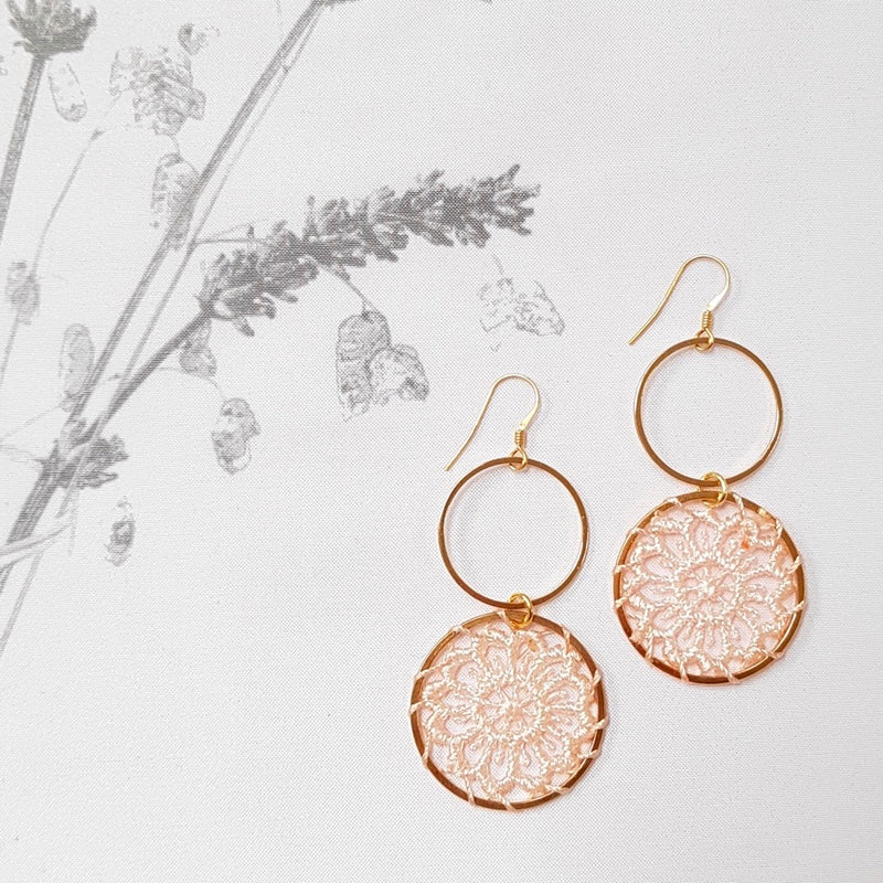 Dreams Earrings, Blush.