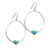 Pop of Colour Large Loop Earrings