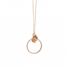 Little Flower Bud, Large Loop Necklace