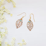 Cherry Leaf Large Earrings