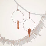 Quartz Loop Earrings