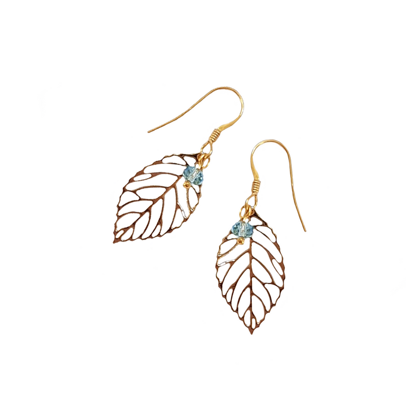 Cherry Leaf Large Earrings