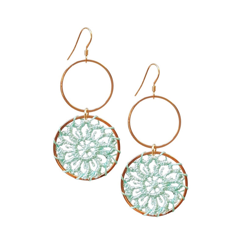 Dreams Earrings, Mint.