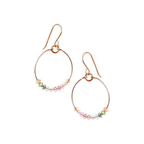 Mini Crystal loop Earrings
