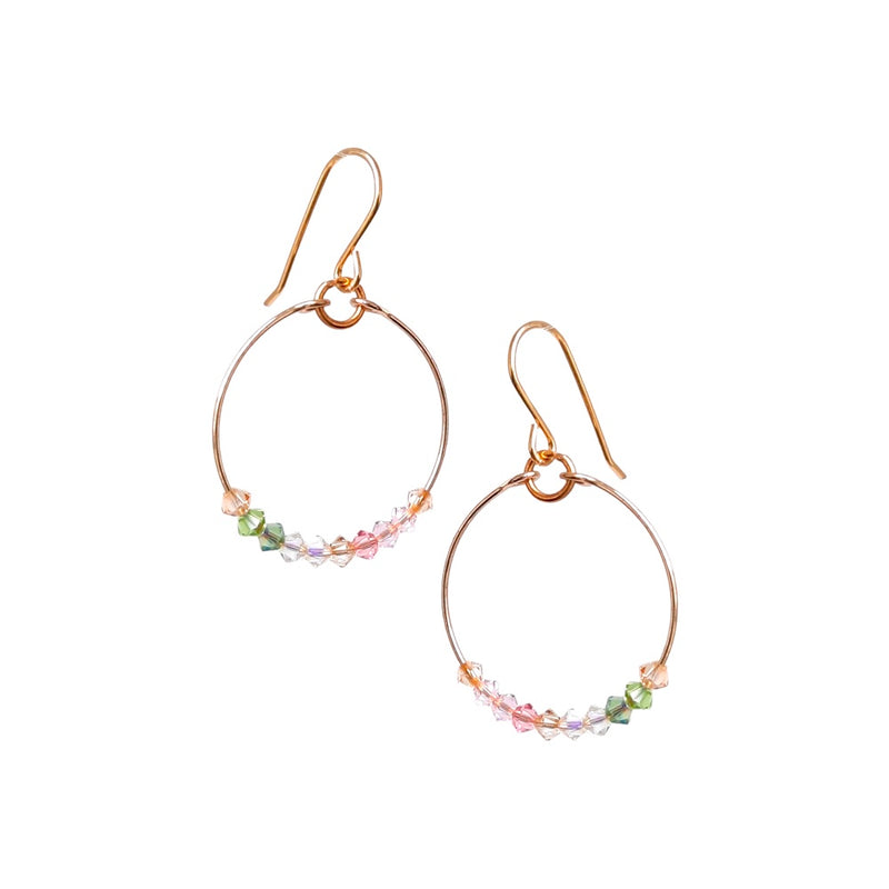Mini Crystal loop Earrings