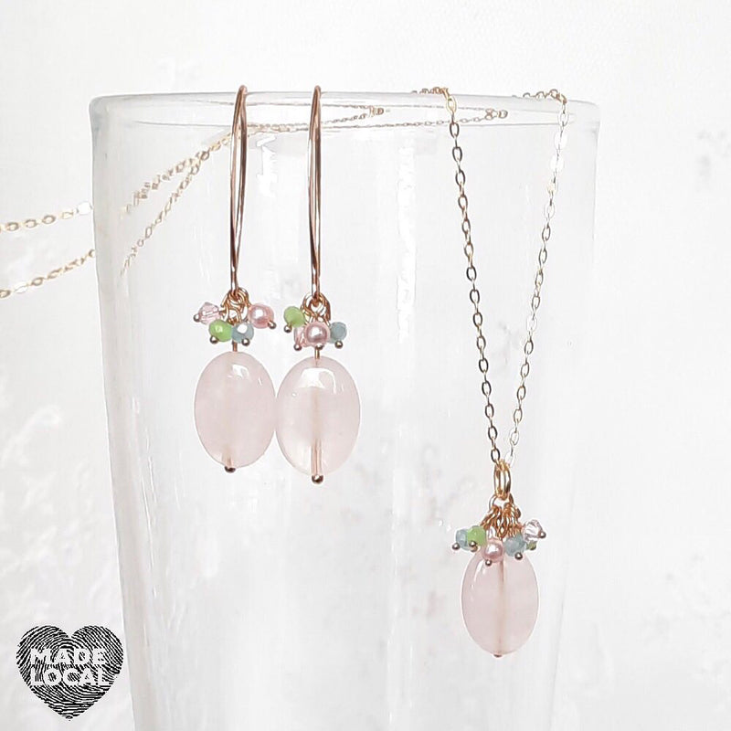 Rose Quartz Gemstone Necklace