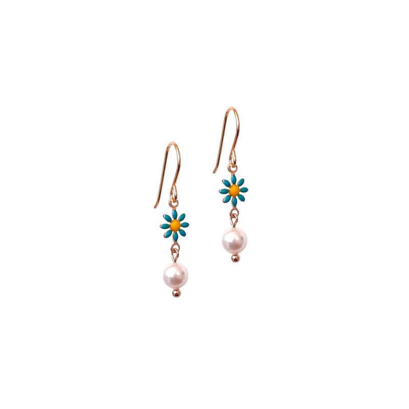 Daisy Pop Pearl Earrings