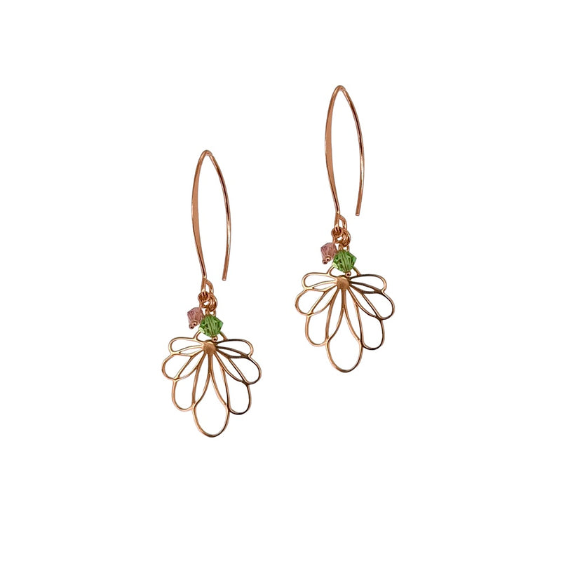 Inverted Flower Cluster Earrings.