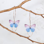 Butterfly Long Drop Earrings.