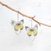 Butterfly Oval Drop Earrings.