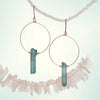 Quartz Loop Earrings