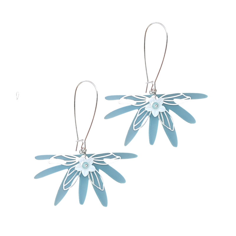 Sea Breeze Loops with Flower Earrings