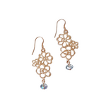 Edwardian Lace Crystal Drop Earrings