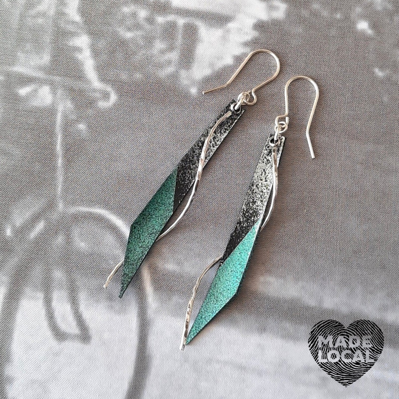 Upcycled Twisted Earrings