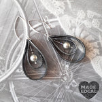 Up Cycle. Recycled Bicycle Inner Tyre Tube Earrings.