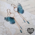 Butterflies Long Drop Earrings