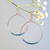 Mini Crystal Large Loop Earrings