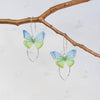 Butterfly Oval Drop Earrings.