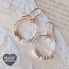 Mini Pearl Loop Earrings