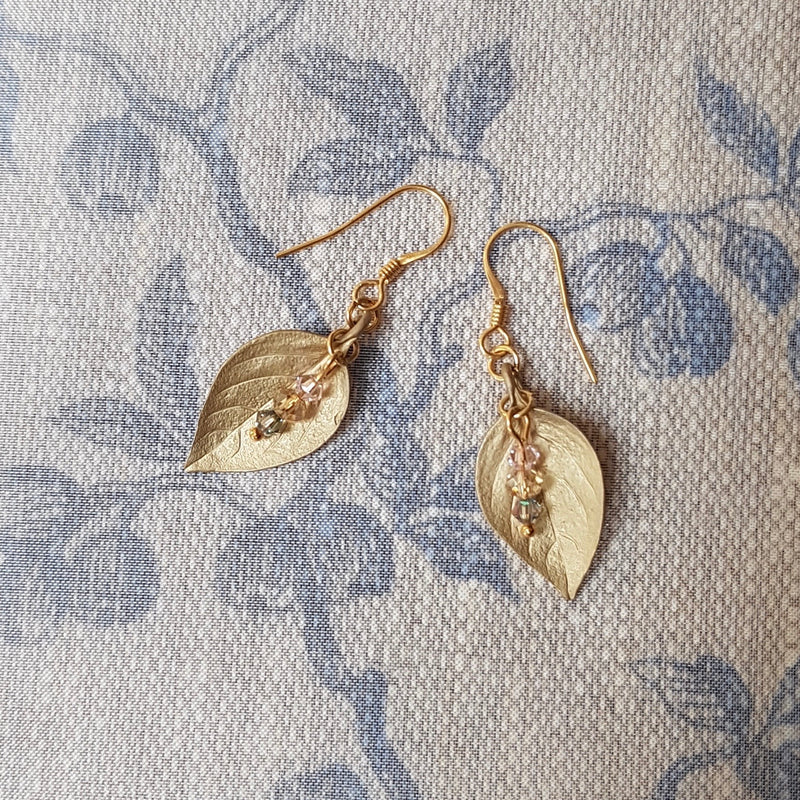 Golden Leaf Earrings