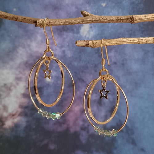 Moon & Stars. Earrings.