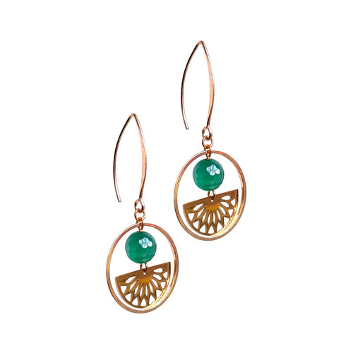 Art Deco Loop Earrings